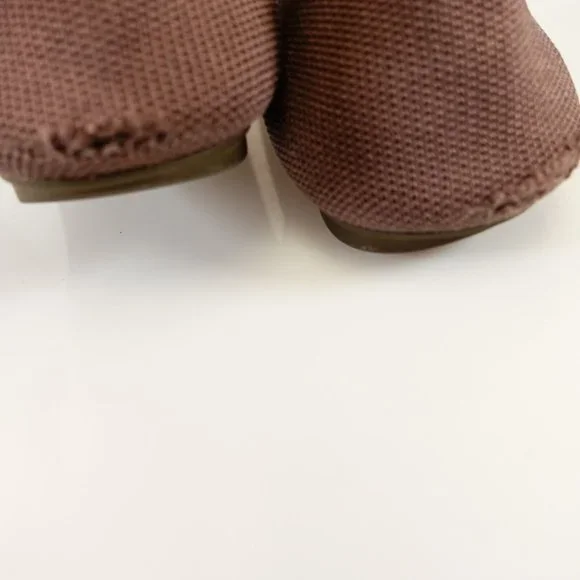 ROTHY'S Womens 100% Recycled Brown Nude Ballerinas Ballet Flat Shoes 5 Knitted - Picture 8 of 13